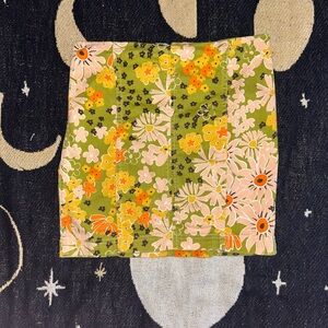 Floral Green Skirt